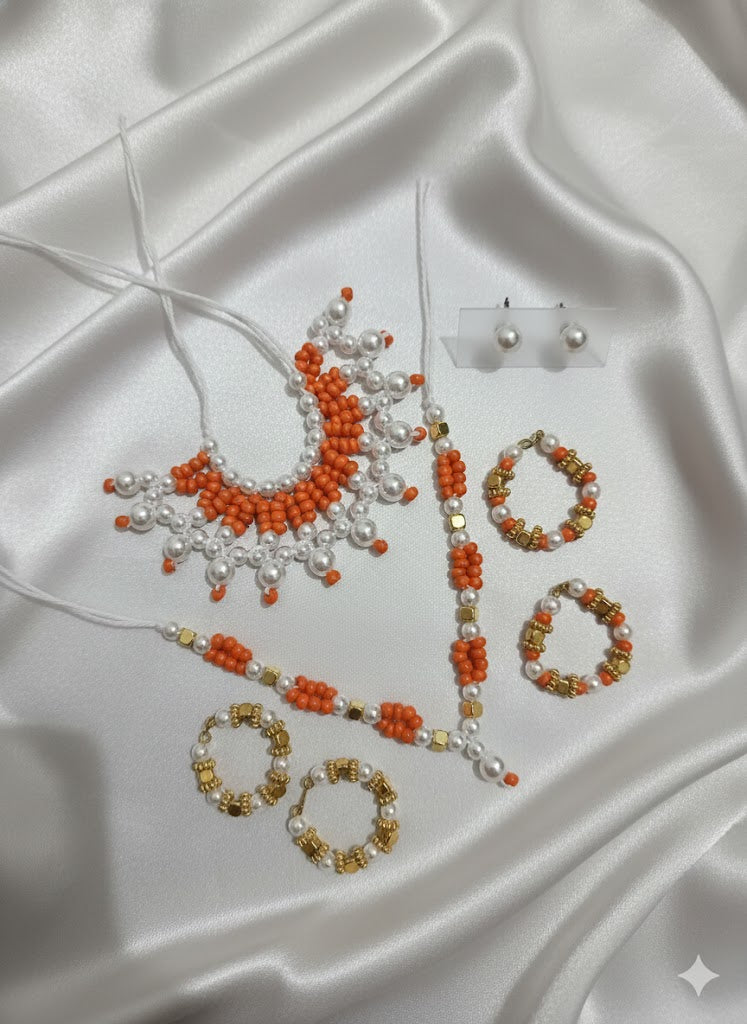 Premium Moti Laddu Gopal Shringar Combo Set with Pearl Mala, Earrings, Bangles & Kadas | Fits Size No. 3, 4, 5 & 6 | Bal Gopal Jewellery Set